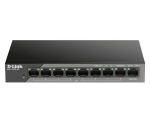 D-Link DSS 100E-9P - Switch - unmanaged - 8 x 10/100 (PoE) + 1 x 1000Base-T - desktop - PoE (92 W)